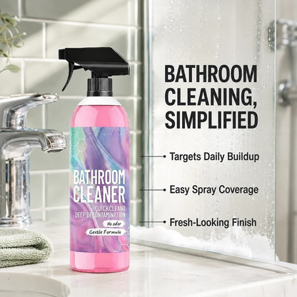 ✨ Bathroom Cleaner: Sparkle in Seconds, No Harsh Fumes✨