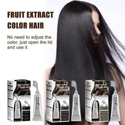 🍇Fruit Extract Hair Dye Comb / Hair Dye Cream — Portable Home Use, Gentle Plant-Based Hair Dye, Reusable No Mix Hair Color✨